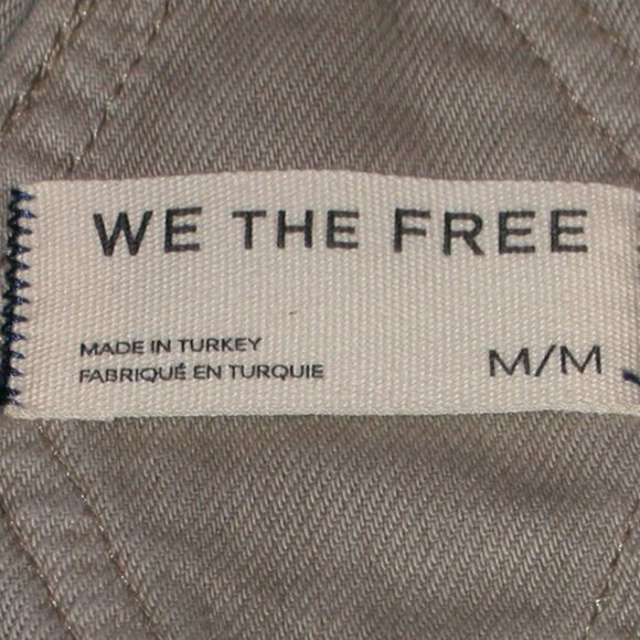 Free People Good Luck Overalls Women's Size Medium Cobblestone NWT $148 - Picture 8 of 8